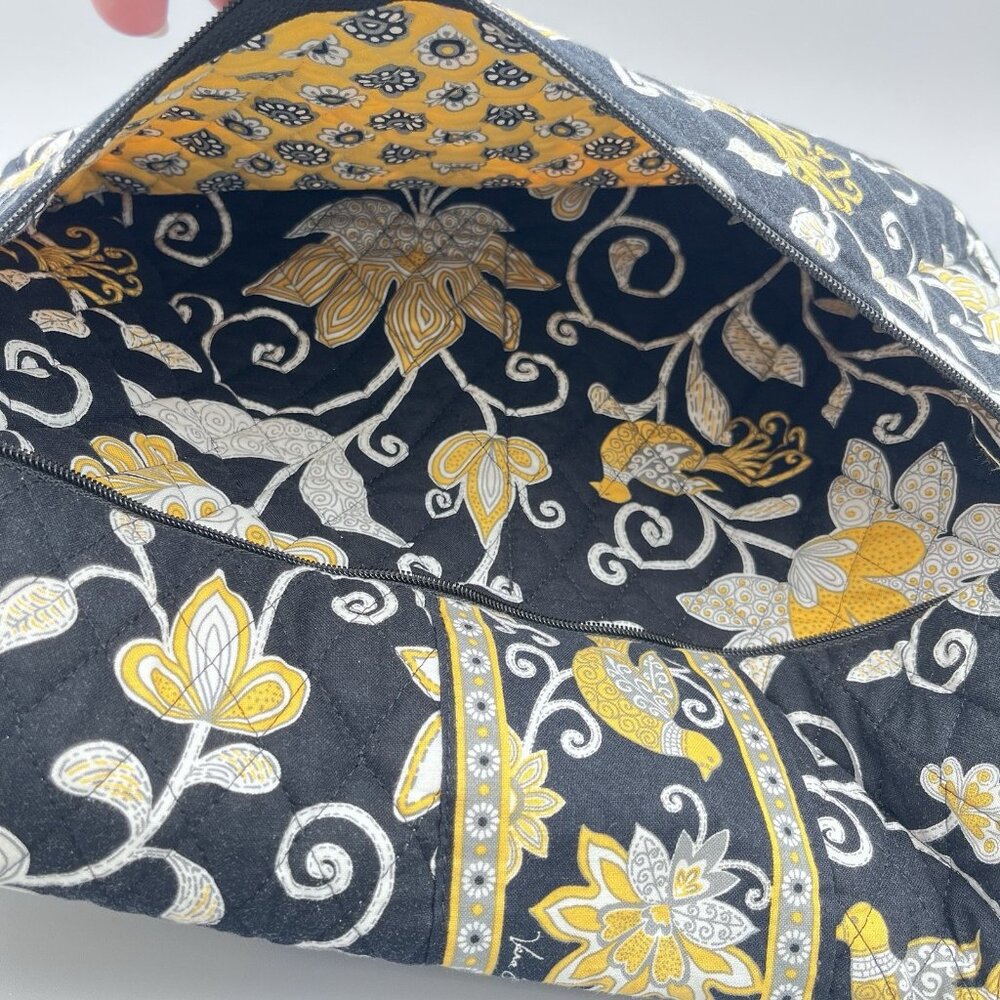 Vera Bradley Crossbody Messenger Laptop Bag Purse Shoulder Yellow Birds Pattern - Picture 12 of 12